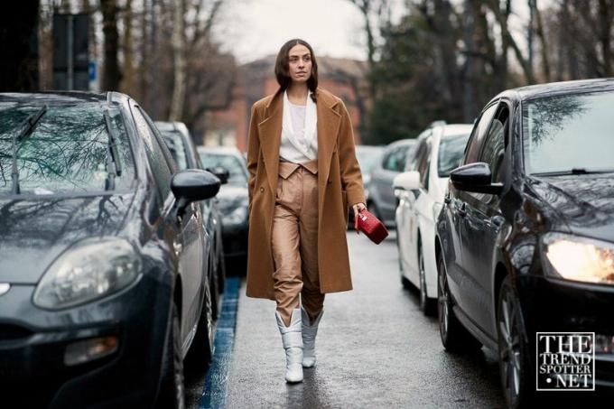 Milan Moda Haftası Aw 2018 Sokak Stili Kadın 111
