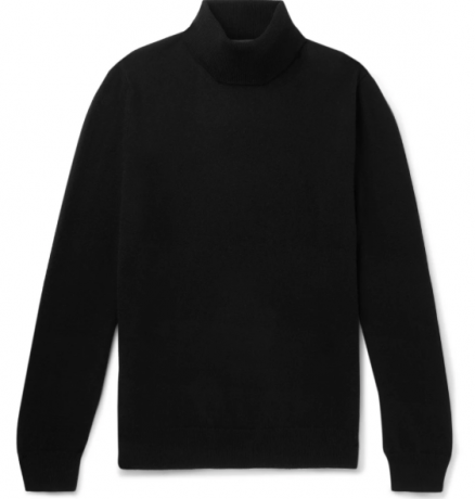 Чорний светр з кашемірового рулону | Альтея | Пане Портер