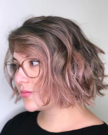 Dusty Rose Gold Highlights