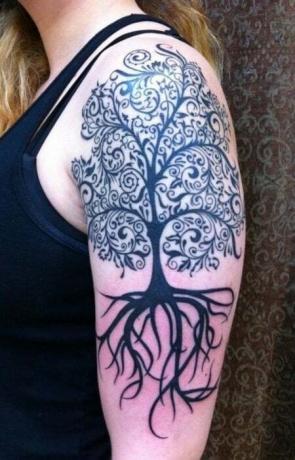Дрво живота рукав за тетоважу