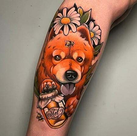 Tetovanie Bee And Bear