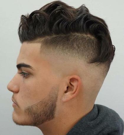 Skin Fade With Wavy Top
