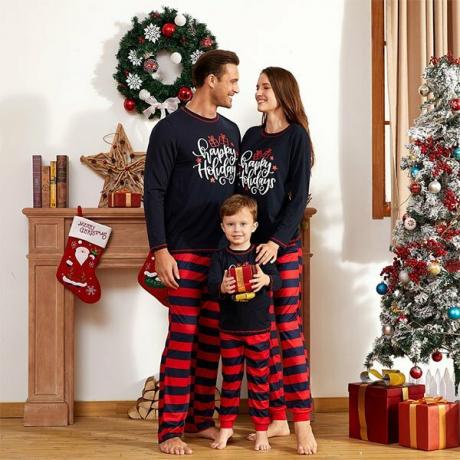 Happy Holiday Matching Pajamas Set