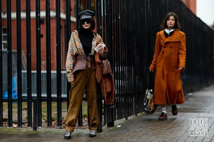 ლონდონის მოდის კვირეული AW 2018 Street Style