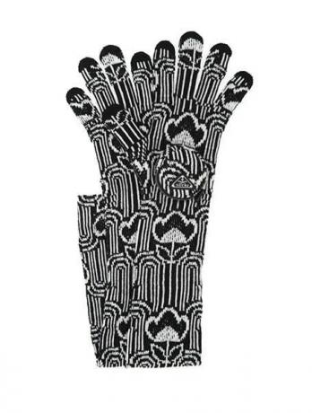 Wzorzyste rękawiczki Prada