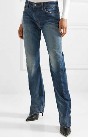 Tre By Natalie Ratabesi Beth Distressed jeans met hoge taille en rechte pijpen