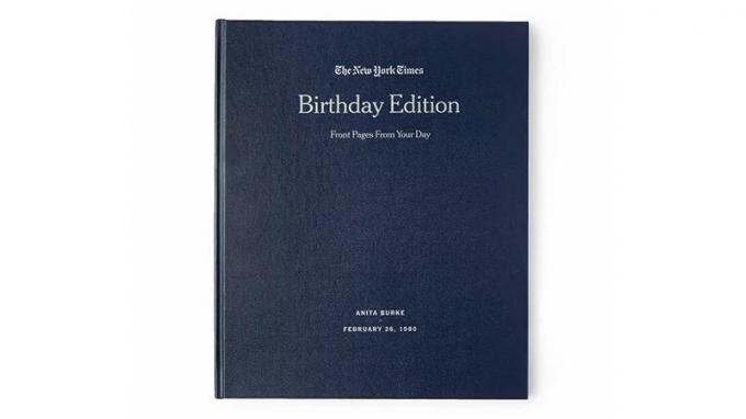 New York Times anpassad födelsedagsbok