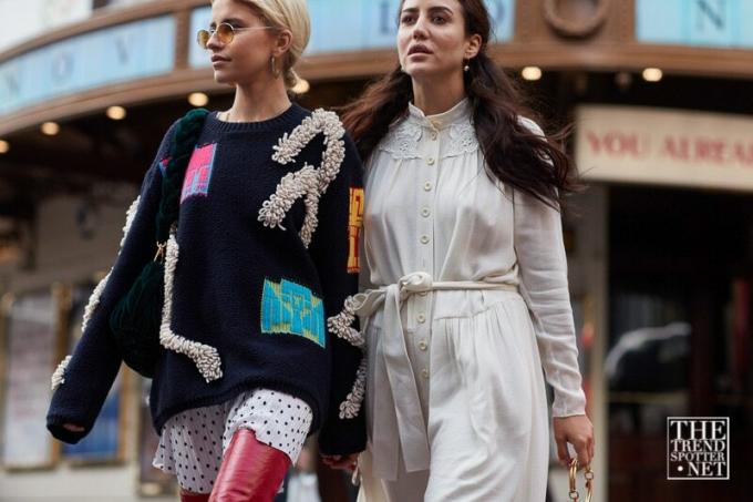 est Street Style London Fashion Week Vårsommaren 2018