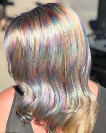 Rainbow farvede bølger