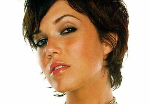 mandy moore kort casual frisyre