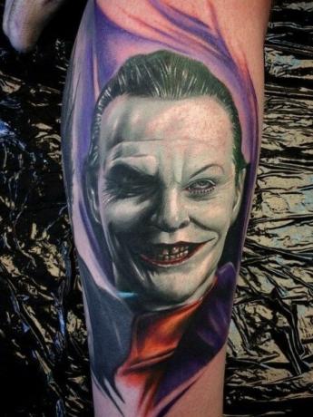 Jack Nicholson Joker Tattoo