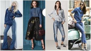 10 elegantných nápadov na džínsovú košeľu pre ženy