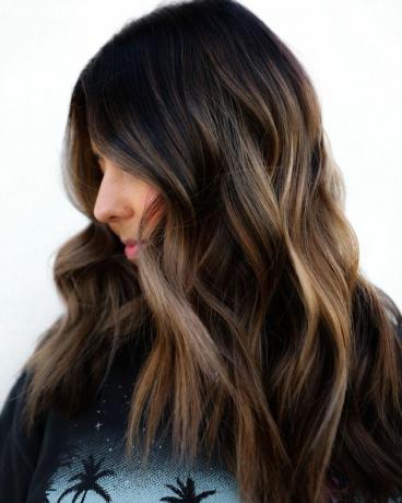 Chunky Highlights pour cheveux noirs mi-longs