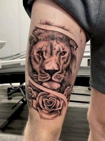 Tetovanie leva 