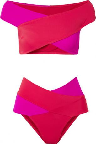 Bikini bicolore con pannelli Lucette