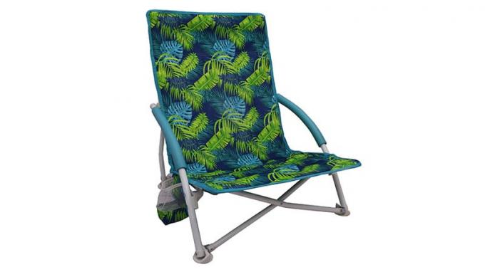Opierka Plážová stolička s mäkkým ramenom a nízkym sedením