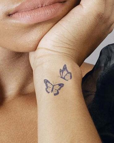 Midlertidig sommerfugl tatovering