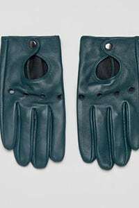 ASOS Kožne rukavice za vožnju u zelenoj boji