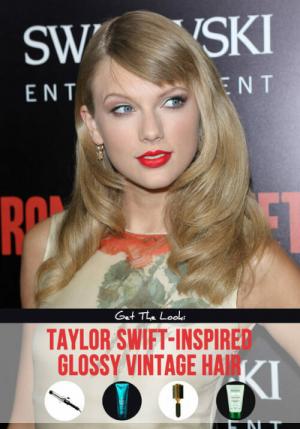 Taylor Swift 헤어 튜토리얼: Taylor의 광택 있는 빈티지 헤어스타일 얻기