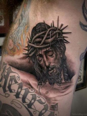 Τατουάζ Jesus Rib Cage (1)