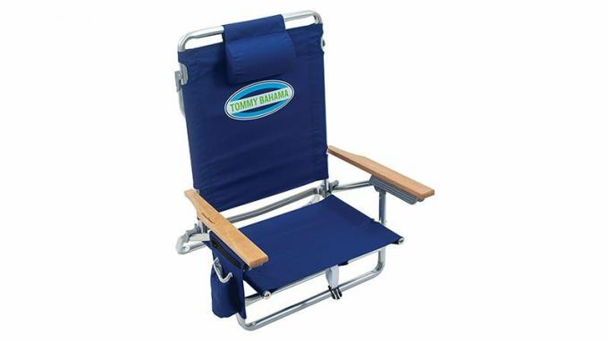 Cadeira de praia Tommy Bahama 5 posições clássico de postura plana dobrável