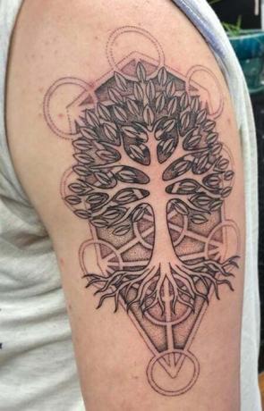 Kabbala életfa tetoválás 1
