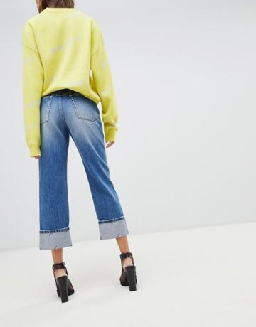 Miss Sixty Highwaisted Straight Foot Jean with Turn Up
