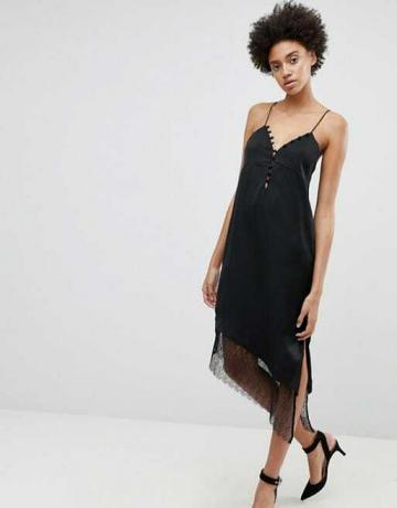 N12h After Hours Δαντέλα Trim Slip Dress