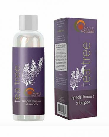 Pure Tea Tree Oil Shampoo Naturlig eterisk olja Anti mjällschampo för torr kliande och flagnande hårbotten Anti Fungal & Anti Bacterial Sulfate