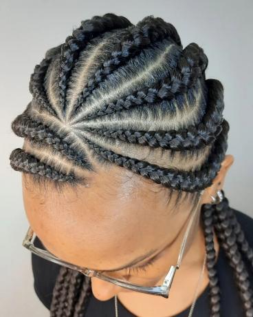 Creative Feed-in Cornrows and Braids