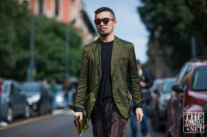 Milan Menswear Street Style vårsommaren 2017