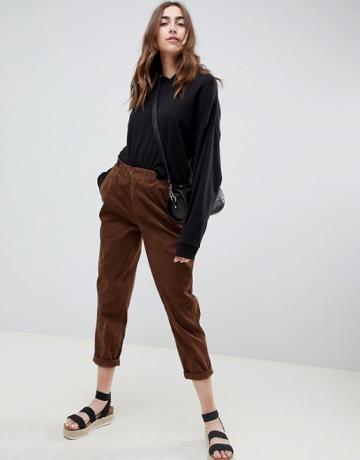 Pantalon en velours côtelé Asos Design avec pattes latérales