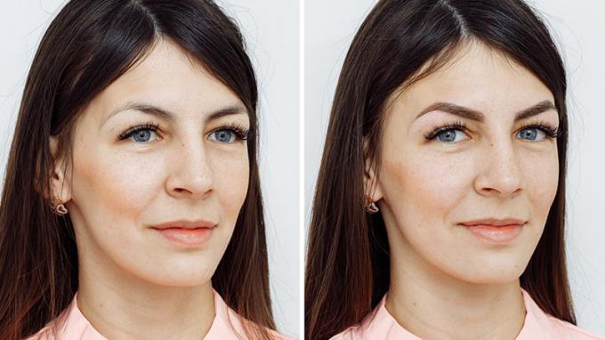 Vorher und Nachher Augenbrauen Microblading