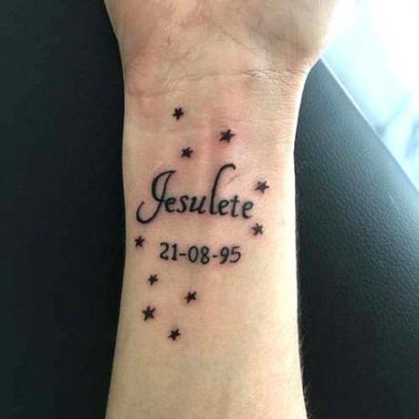 Tetovanie s menom hviezdy