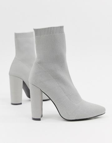 Pletené ponožkové boty Asos Design Eleni