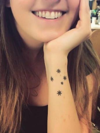 Tatuaje De Estrella Del Sur