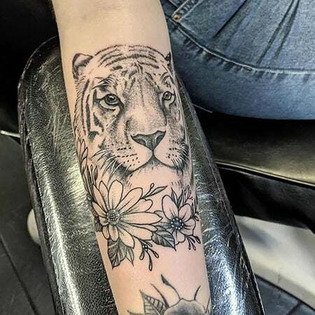 Tetovanie s tigrím kvetom