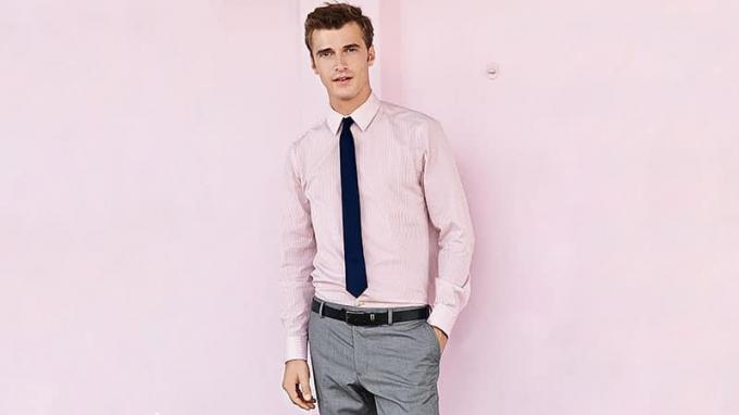 როგორ აცვიათ ვარდისფერი პერანგი მამაკაცებისთვის
