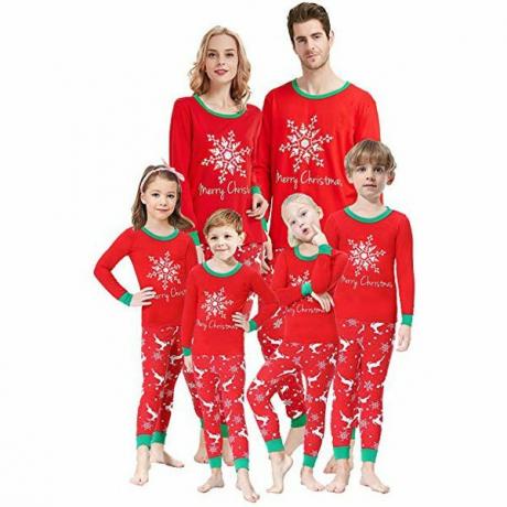 Vrolijk kerstfeest bijpassende pyjama