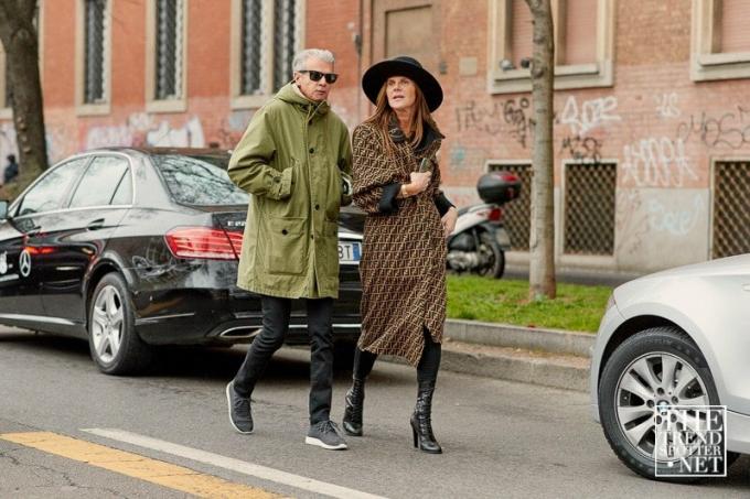 मिलान फैशन वीक एडब्ल्यू 2018 स्ट्रीट स्टाइल महिला 65