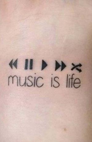 الموسيقى هي الوشم الحياة