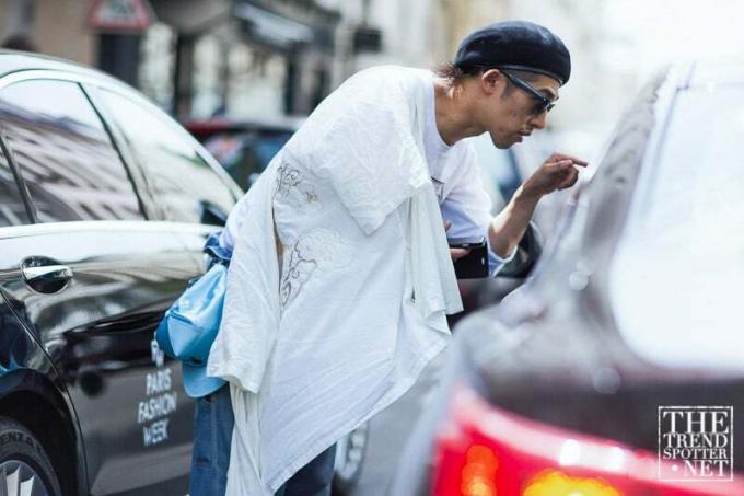 Street Style Paris moteuke for menn våren sommer 2017