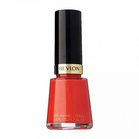 Revlon Nail Enamel, Chip Resistant Nail Polish, Glossy Shine Finish, In Red: Coral, 640 Fearless, 0.5 Oz