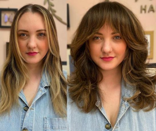 20 tyylikästä hiustenleikkausta naisille, joilla on ohuet hiukset ja pyöreät kasvot