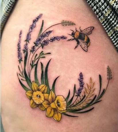 Tetovanie včelieho narcisu