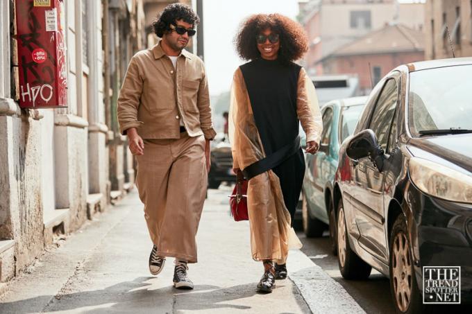 Milánsky týždeň módy, jar, leto 2019, pouličný štýl (10 z 137)