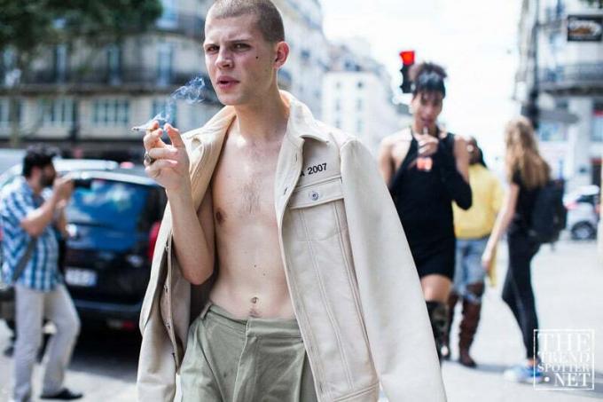 Street Style Paris Mens Fashion Week vårsommaren 2017