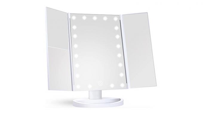 ライト付き化粧鏡バニティミラー