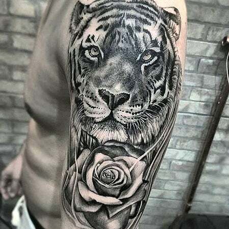 Tetovanie tigrej ruže 2