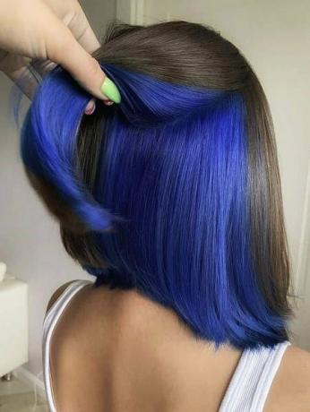 niebieskie włosy peek a boo